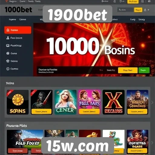 Interface do usuário do site 1900bet é intuitiva